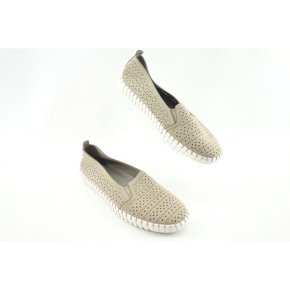 Skechers Women's Perforated Slip On Flat Shoes Size 11 US Air Cooled Memory Foam